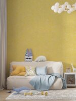 Belka B6 gelbe Tapete – moderne Wandgestaltung mit warmer, lebendiger Ausstrahlung