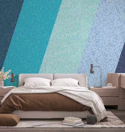 Blaue Farbe Wandgestaltung Kategorie