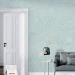belka tapete schlafzimmer grun moderne wandgestaltung