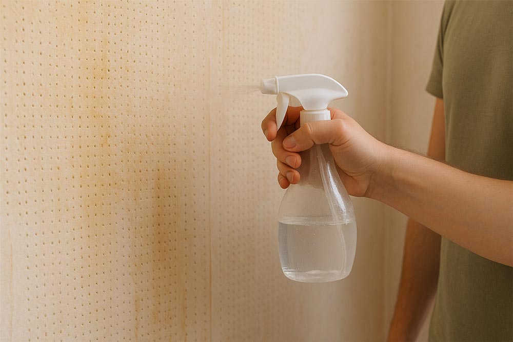 7 Methoden, mit denen du alte Tapeten schnell und sauber ablöst Tapetenlöser mit Wasser mischen Ein Tapetenlöser aus dem Baumarkt, mit warmem Wasser verdünnt, dringt tief ein und löst die Klebeschicht zwischen Tapete und Wand.