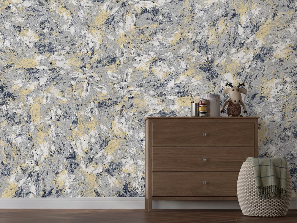 Moderne Eleganz
Diese luxuriöse Kollektion verkörpert zeitgenössische Eleganz mit einer Palette aus Schwarz, Weiß, Grau und Gold. Sie schafft eine raffinierte und stilvolle Atmosphäre, die perfekt für moderne Wohnräume, Büros oder Empfangsbereiche geeignet ist.