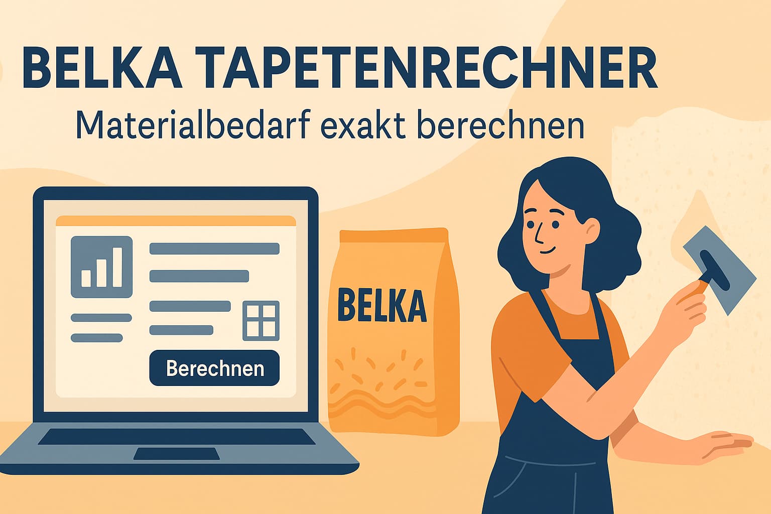 Belka Tapetenrechner - Materialbedarf exakt berechnen