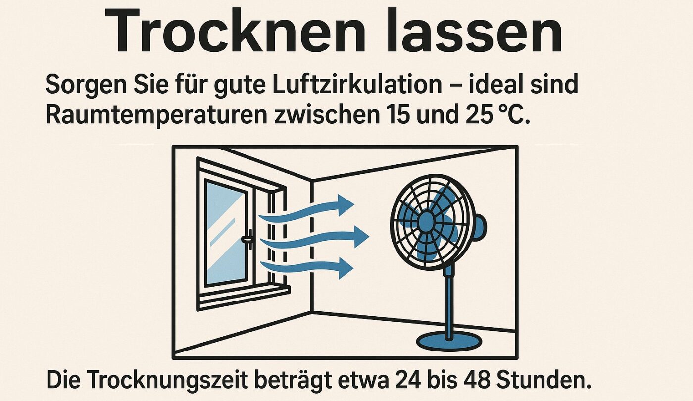 Belka mit einer Glättkelle auftragen