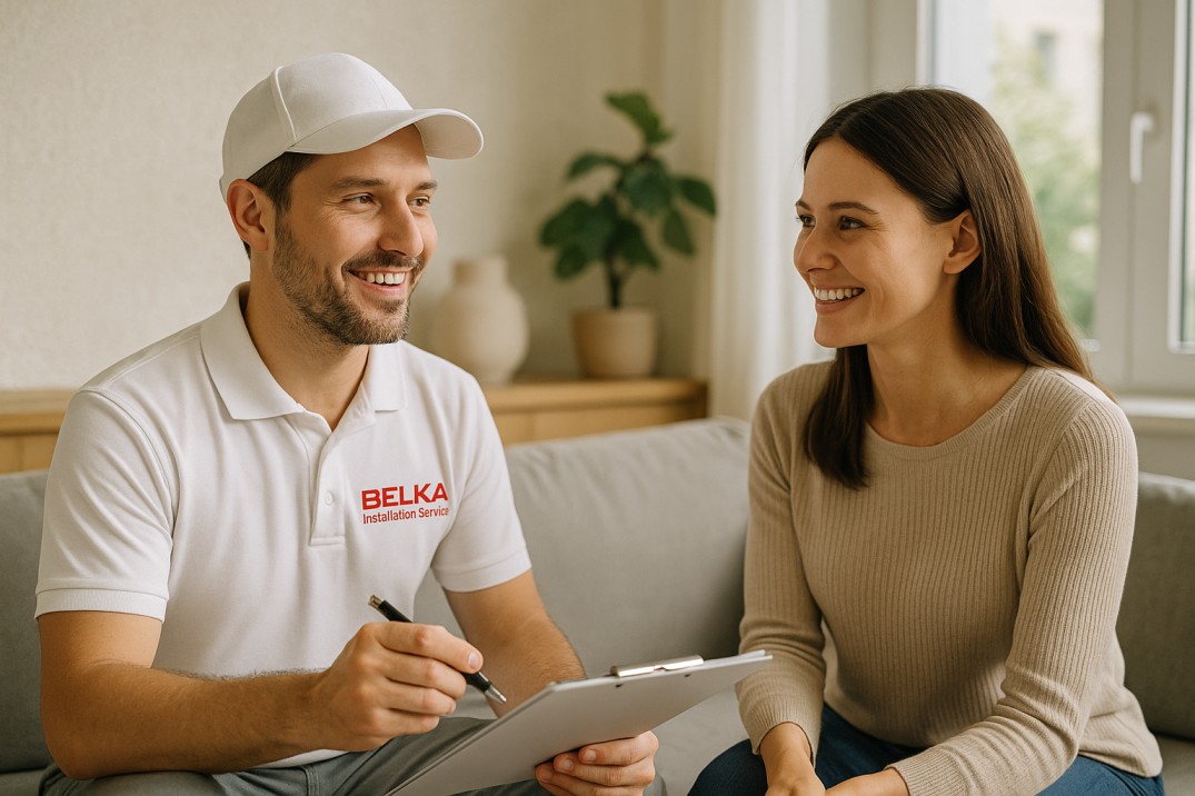 Persönliche Beratung vor Ort durch Belka Installation Service