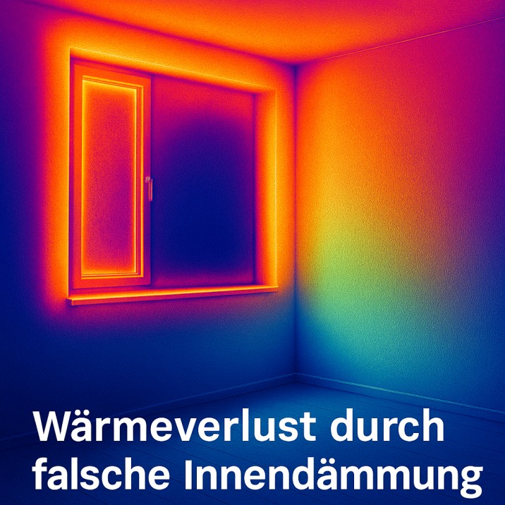 Wärmebild zeigt Schwachstellen bei mangelhafter Innendämmung