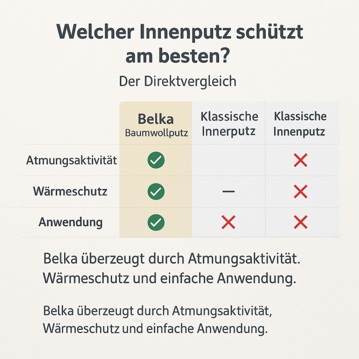 Welcher Innenputz schützt am besten? Der Direktvergleich verschiedener Materialien