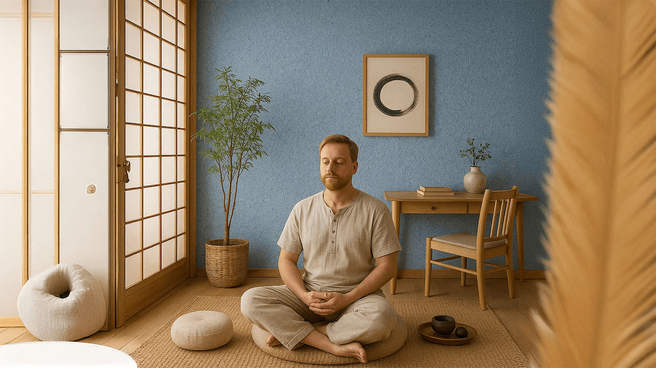 Belka B42 Hellblau im Japandi-Wohnstil - minimalistisches Design