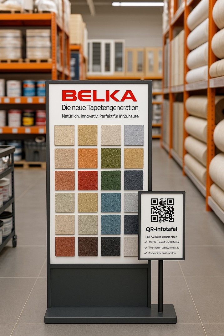 Belka Farbmuster im Fachhandel entdecken - Produktpräsentation
