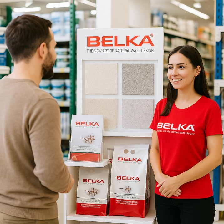 Belka live im Fachhandel - Beratung am Point of Sale