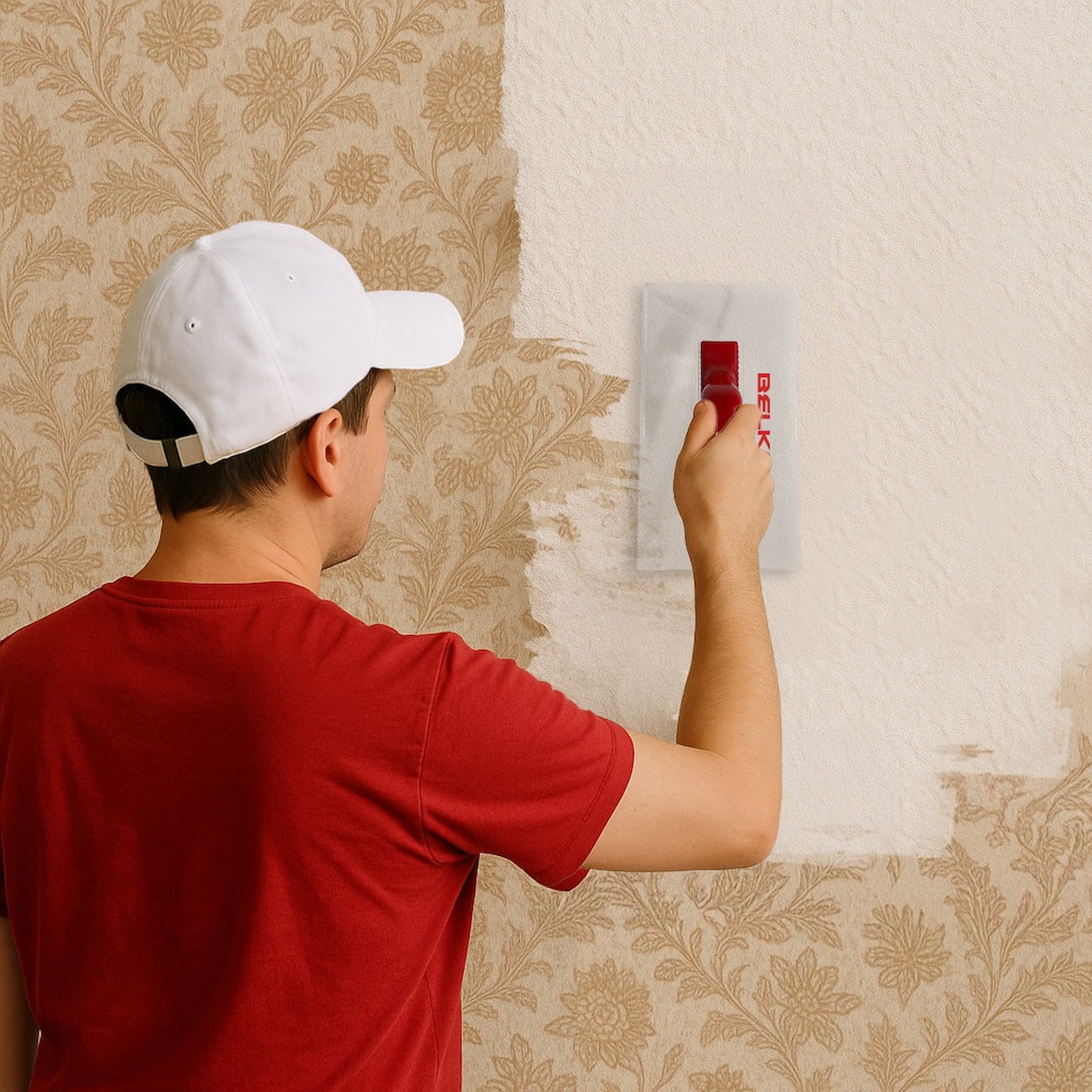 Wandbeschichtung aus Baumwolle im Wohnzimmer