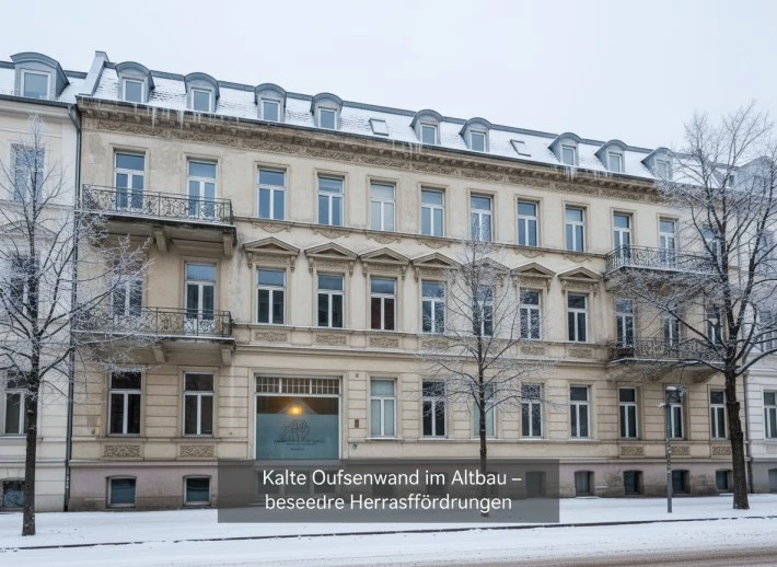 Kalte Außenwand im Altbau