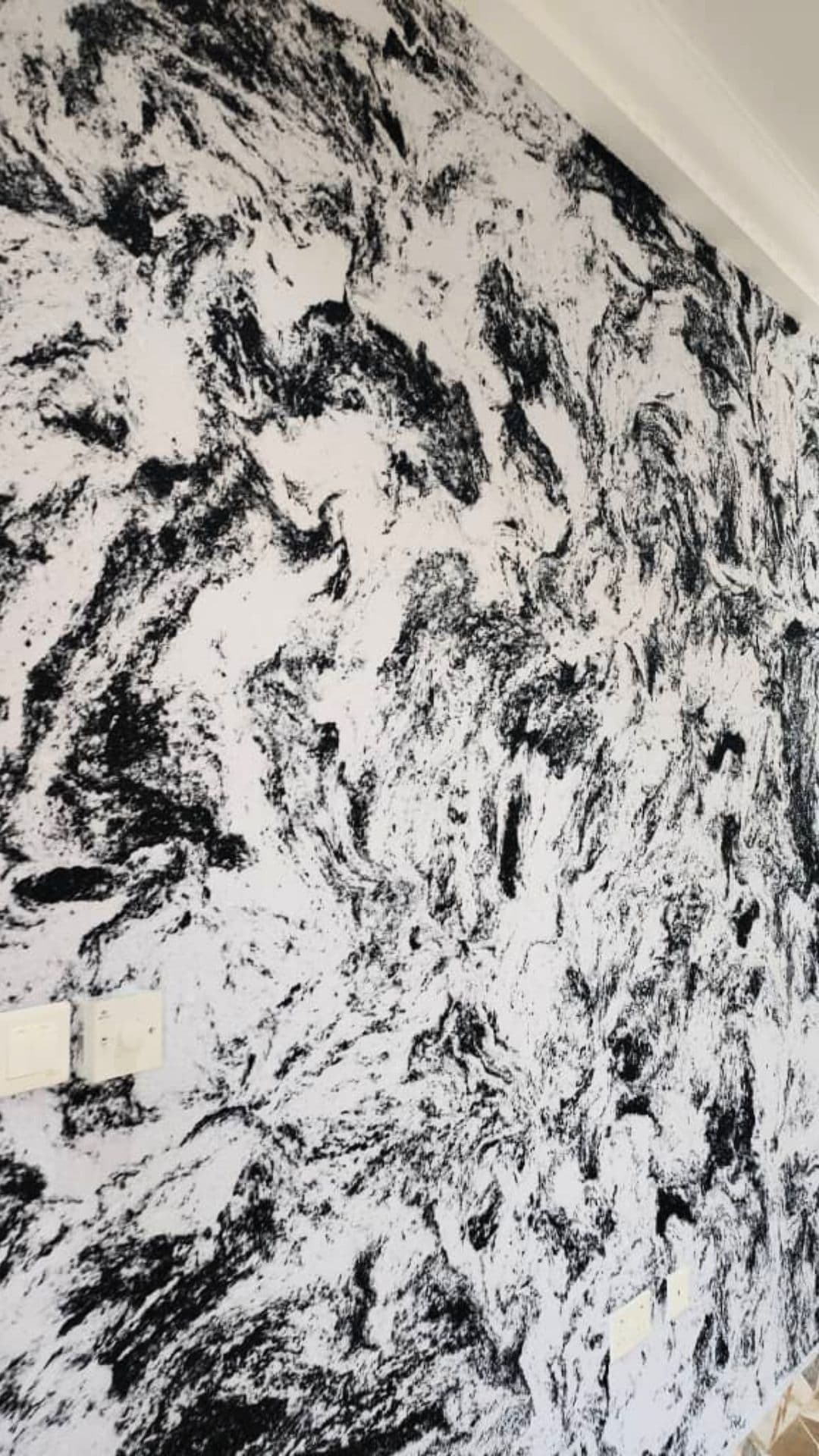 Baumwollputz Ersatz - glatte Wandoberfläche