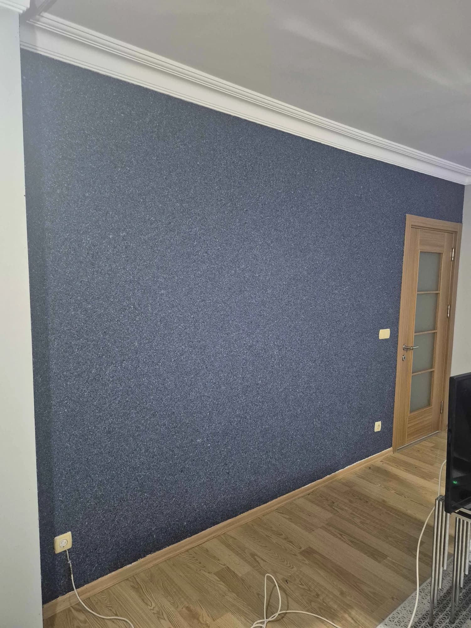 Ökologische Wandverkleidung mit Baumwolle