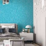 Belka B36 Blue Wallpaper creating a serene and calming atmosphere in any room.