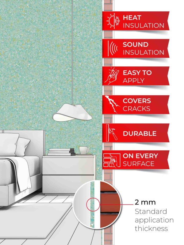 Belka B58 Cyan Wallpaper, a vibrant and bold wall design perfect for adding energy and modern style to your interiors.