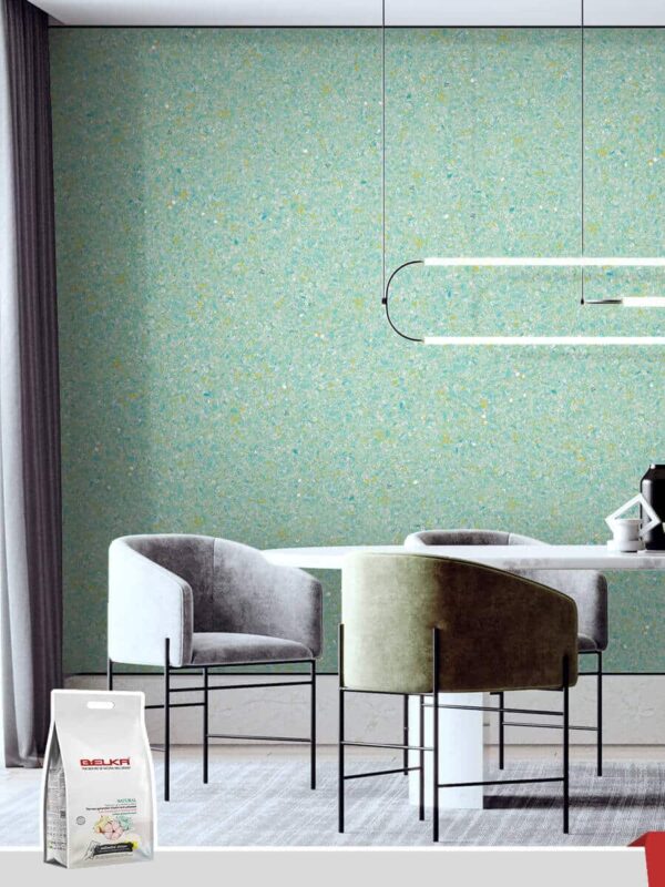 Belka B58 Cyan Wallpaper, a vibrant and bold wall design perfect for adding energy and modern style to your interiors.