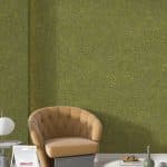 Belka B3 Olive Green Wallpaper, creating a warm and earthy ambiance with its rich, natural green tones.