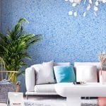 Belka B52 Sky Blue Wallpaper – Refreshing sky blue wallpaper for serene, modern interiors.