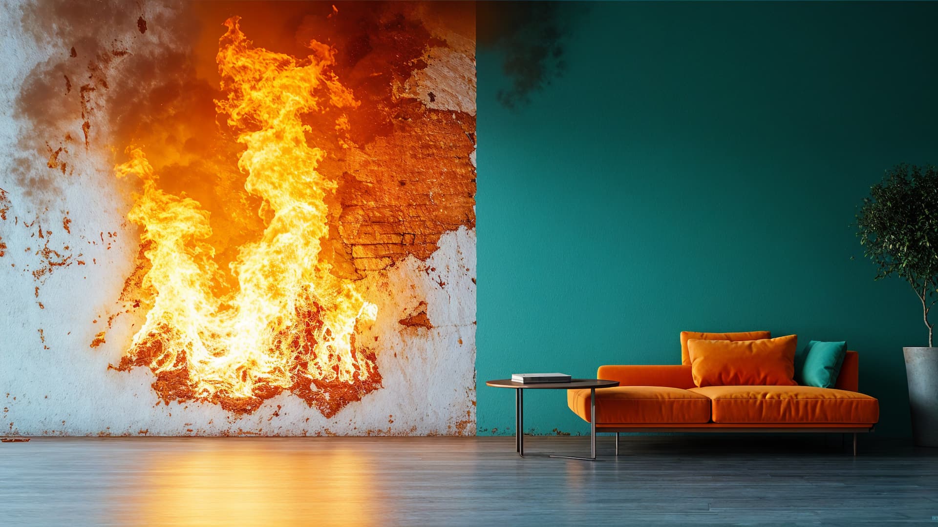 Sustainable wall design with Belka: Your wallpaper for fire protection and comfort